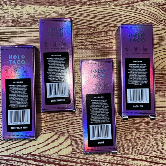 Set of 4 Safia Nygard X Holo Taco Nail Polish Limited Edition Boxes (empty only) - Picture 5 of 9